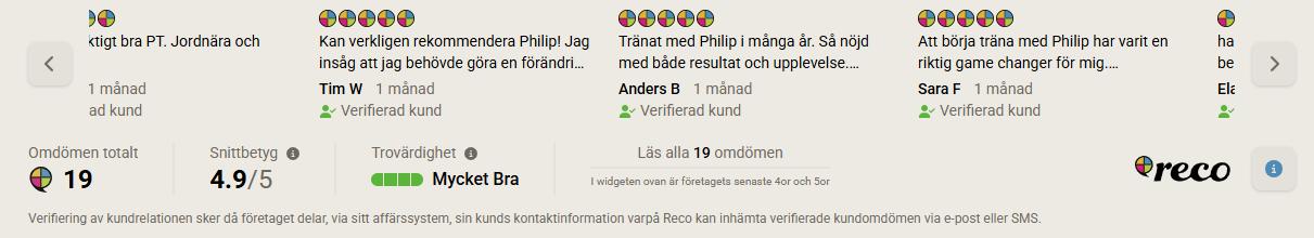 Omdömen om Vitalica AB på Reco: 4,9 av 5 i betyg